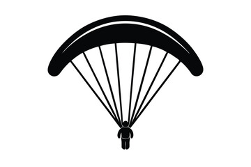 paraglider vector icon