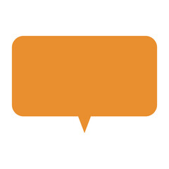 角丸吹き出し　オレンジ