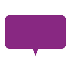 角丸吹き出し　紫