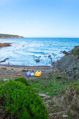 rocky beach on Kangaroo Island in the Stokes Bay region