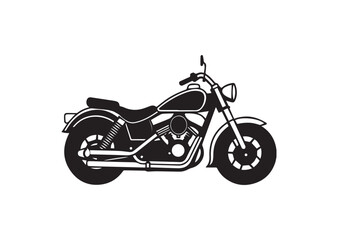 Fototapeta premium Harley Davidson bike silhouette vector