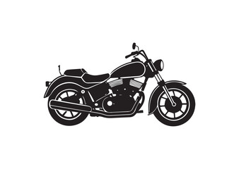 Fototapeta premium Harley Davidson bike silhouette vector