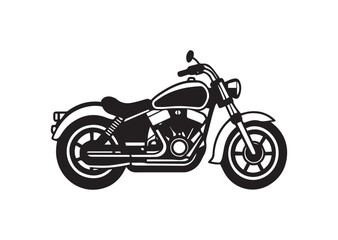 Fototapeta premium Harley Davidson bike silhouette vector