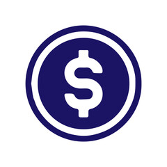 blue dolar icon