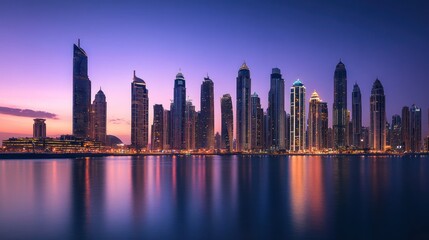 Fototapeta premium City skyline at dawn