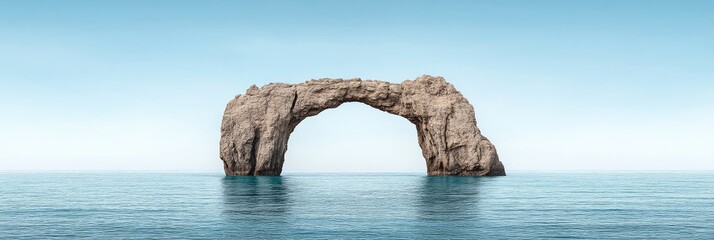 Fototapeta premium Majestic Stone Arch Over Tranquil Waters