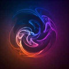 Fototapeta premium abstract fractal background with circles