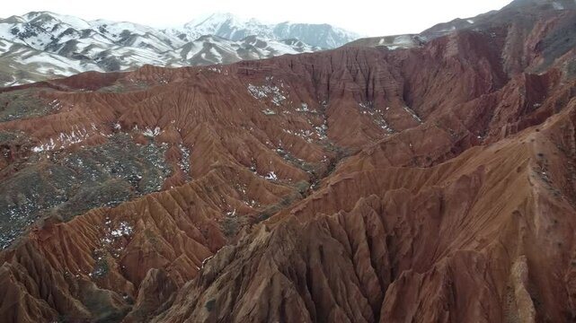 beautiful red mountains martian view with mountains and sky in the background iol castles