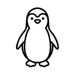 Fototapeta premium Adorable Cartoon Penguin Illustration