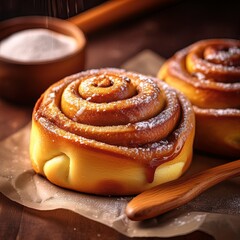 Zimtschnecken frisch aus dem Ofen