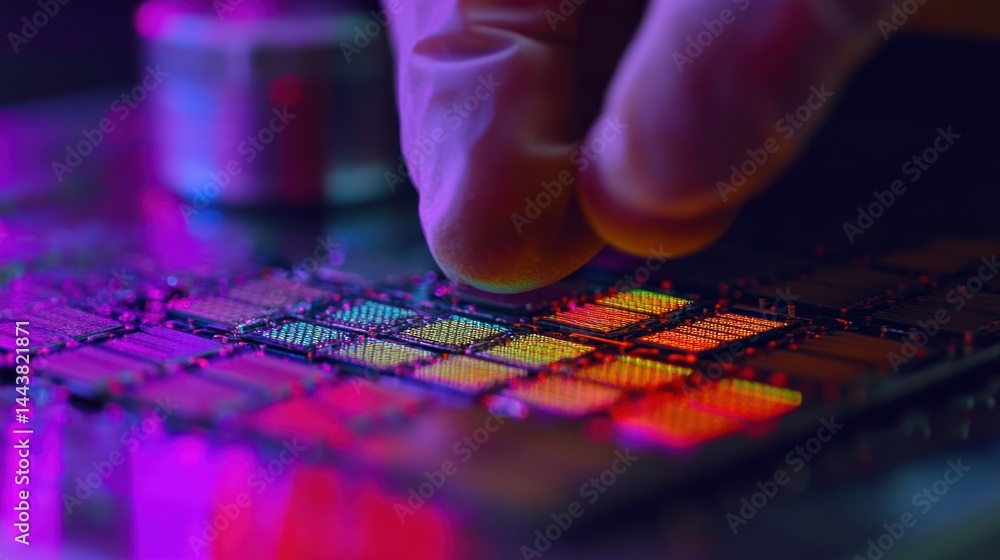 Poster precision chip assembly in a lab