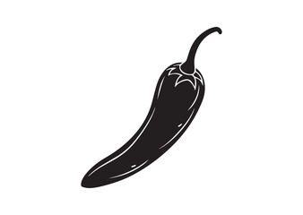 Chili pepper  silhouette vector