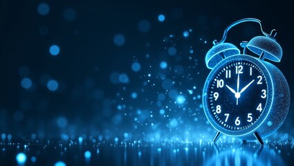 Futuristic digital alarm clock design