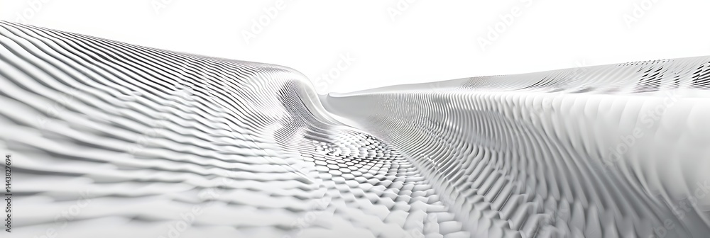 Poster imaginative abstract background featuring flowing, wavy lines creating a textured pattern on a white