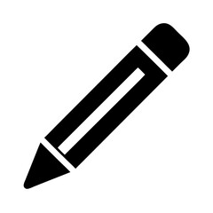 Pencil icon vector illustration, writing tool, drawing, edit, write, design, graphic, art, symbol