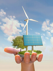 Wind and solar power generation
