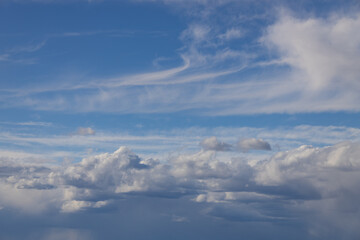 Blue sky and white clouds, cloudscape
