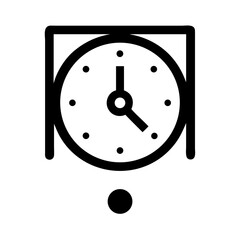 Clock time timepiece watch timer hour minute second pendulum antique vintage ticking design