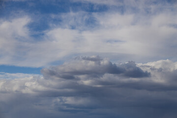 Blue sky and white clouds, cloudscape