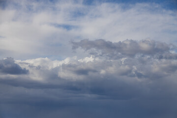 Blue sky and white clouds, cloudscape
