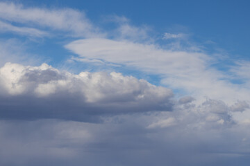 Blue sky and white clouds, cloudscape