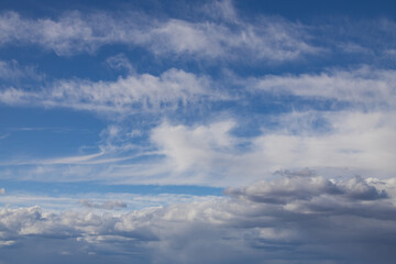 Blue sky and white clouds, cloudscape