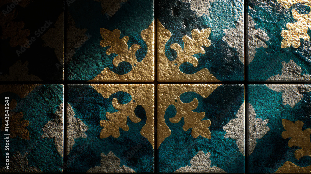 Poster tile pattern with a cross design.