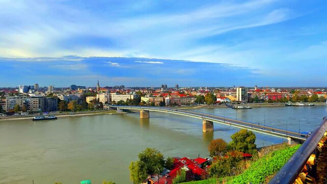  The Danube River in Belgrade, Serbia, is where history, nature, and urban life converge in breathtaking harmony. High quality 4k footage