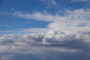 Obraz premium Blue sky and white clouds, cloudscape