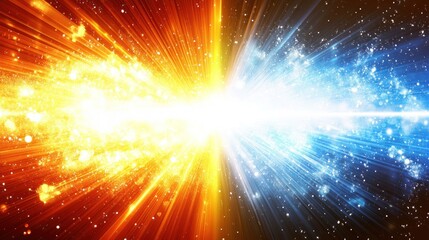 Cosmic clash of fire and ice