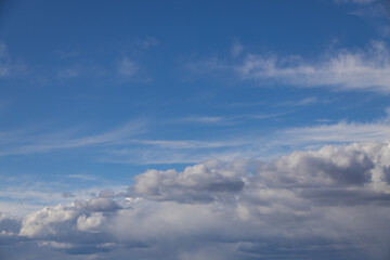 Fototapeta premium Blue sky and white clouds, cloudscape
