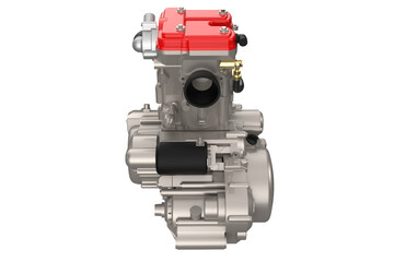 3d model realistic view render high Performance 630cc Single Cylinder 4-Stroke Motorcycle Engine for Supermoto, Enduro, and Dual Sport Applications – Model SM TE Type 5842 