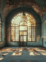 Fototapeta premium Light and Shadow Art in Ruins