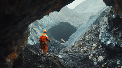 Miner in a Coal Mine