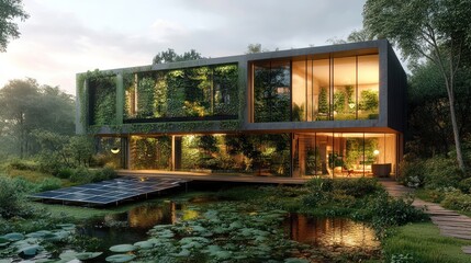 Eco-Luxury Home: Sustainable Living in Harmony with Nature