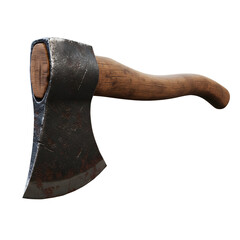 High-Quality Wood Splitting Axe Isolated