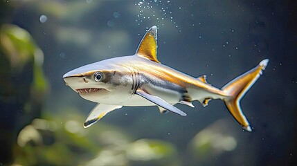 Majestic Shark Underwater Grace: An Aquatic Predator