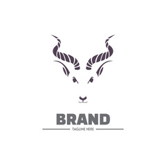 Impala face design logo template