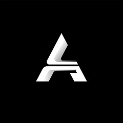 Initial letter A monogram design logo template