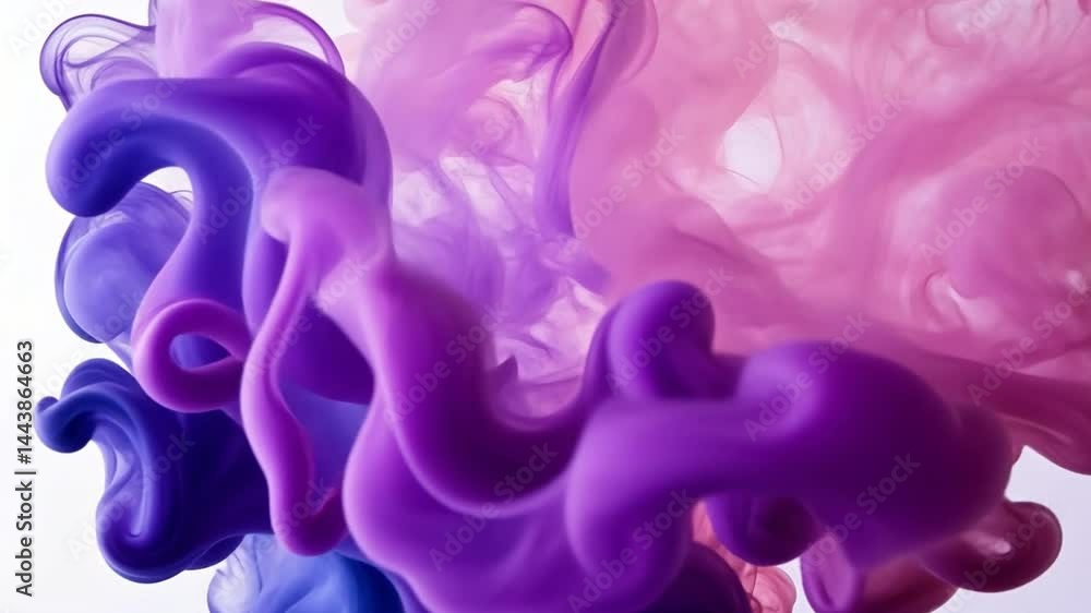 Poster vibrant purple and pink smoke swirls create dynamic abstract visual, showcasing fluid creativity and