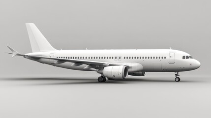 White Airplane Mockup: A Clean Design for Aviation