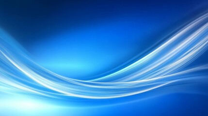 Fototapeta premium Abstract Blue and White Waves Graphic Design