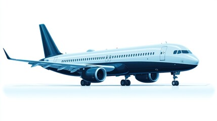 Fototapeta premium Elegant Airplane Design: A Sleek Modern Aircraft