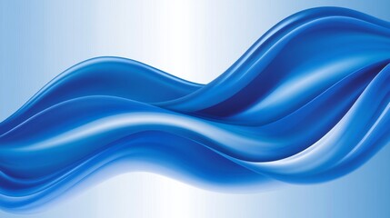 Obraz premium Abstract Blue Wave Design