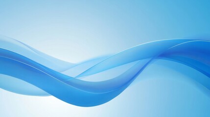 Obraz premium Abstract Blue Wave Background Design
