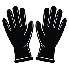 Obraz premium isolated laboratory gloves on white background