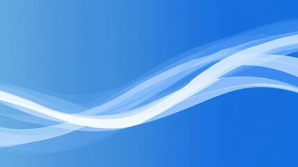 Fototapeta premium Abstract Blue and White Waves Background Design