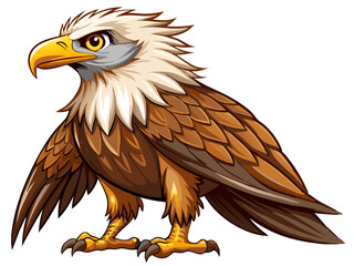 bald eagle isolated on white