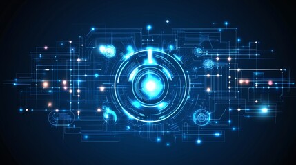 Obraz premium Abstract Futuristic Technology Design