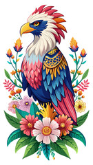 Fototapeta premium parrot on a branch